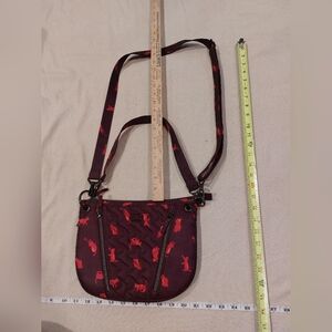 Lug Stylish Red Crossbody Bag With 2 Straps